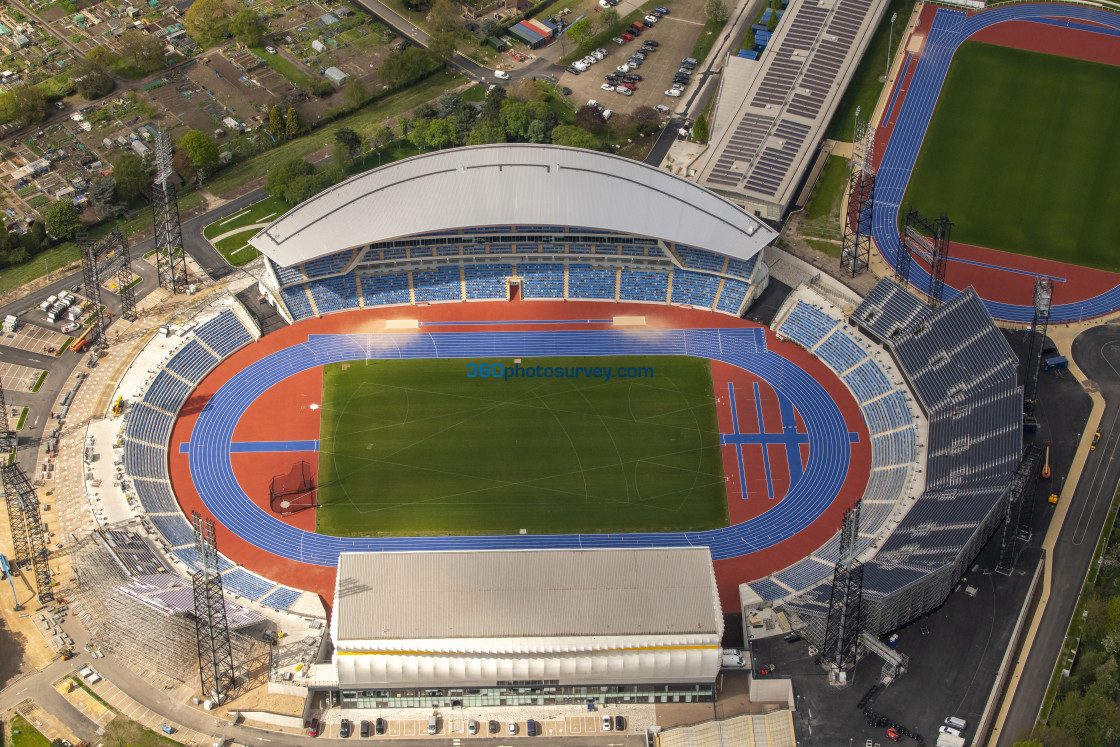 "Birmingham aerial photo Alexander Stadium 220425 66" stock image