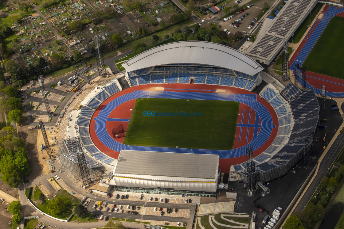 "Birmingham aerial photo Alexander Stadium 220425 66" stock image