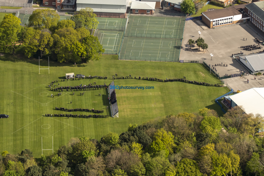 "Wirral aerial Wirral Grammar School 220425 14" stock image