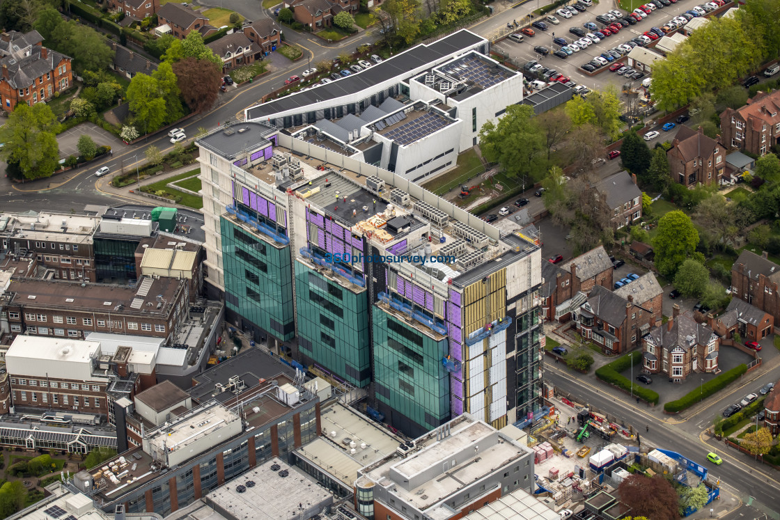 "Manchester aerial Christie Hospital Patterson 220425 44" stock image