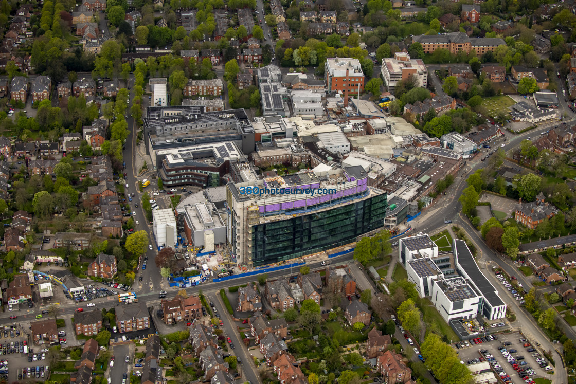 "Manchester aerial Christie Hospital Patterson 220425 44" stock image