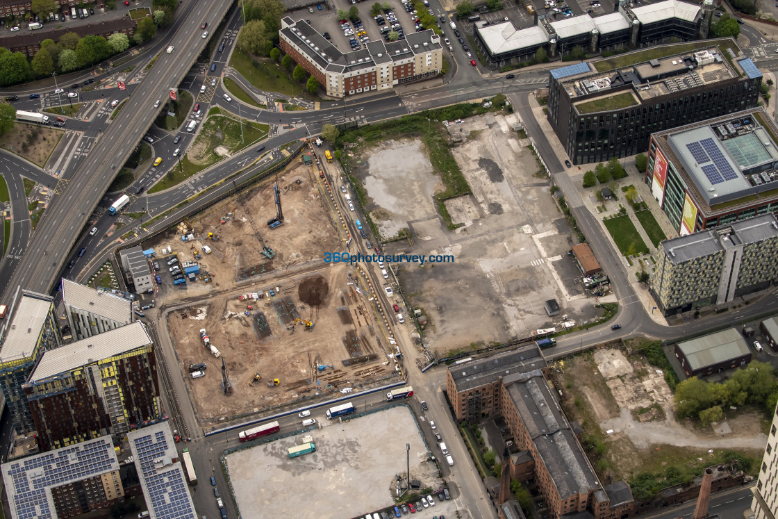 "Manchester aerial Medlock Street 220425 20" stock image