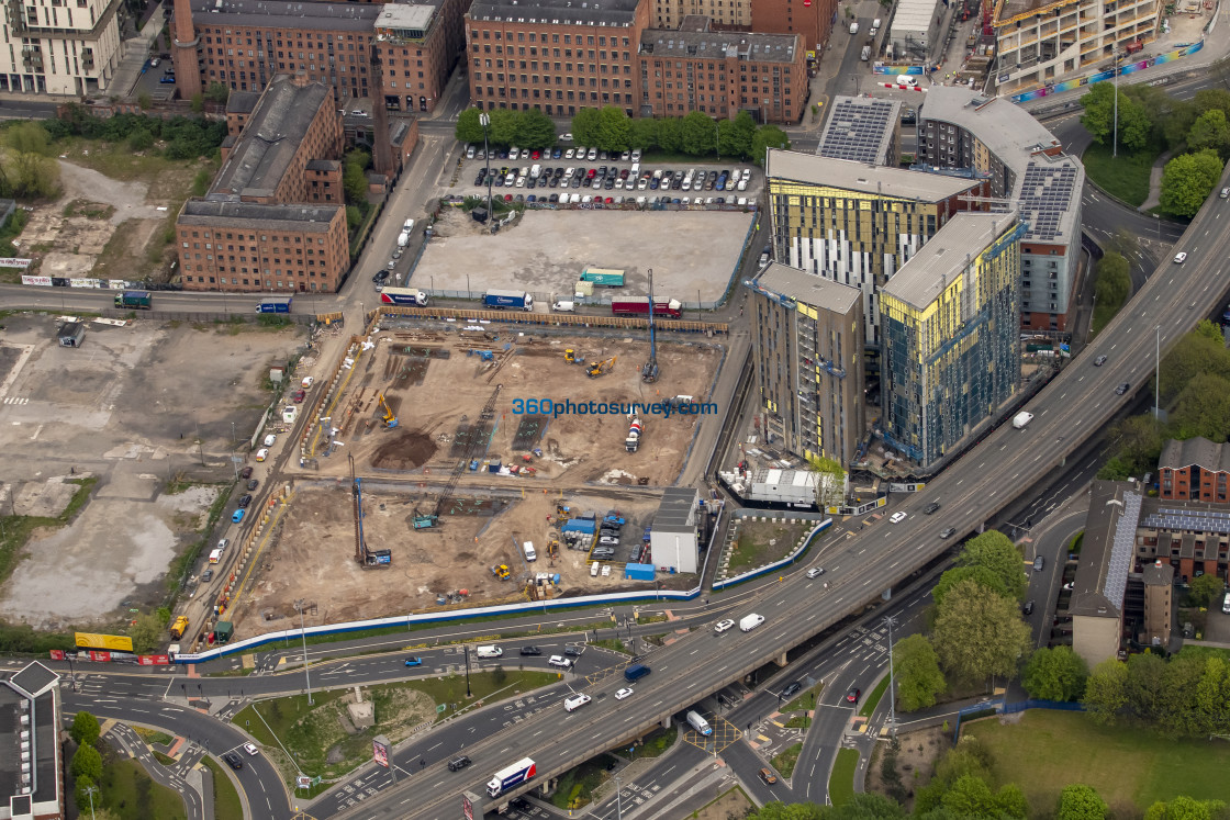 "Manchester aerial Medlock Street 220425 20" stock image