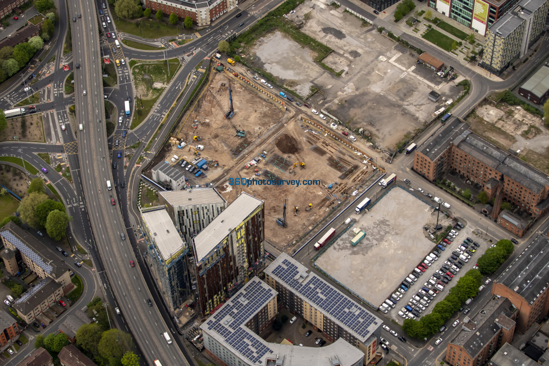 "Manchester aerial Medlock Street 220425 20" stock image