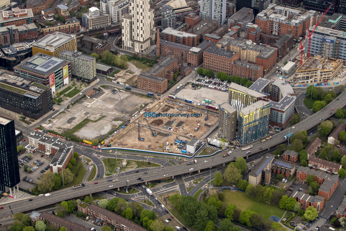 "Manchester aerial Medlock Street 220425 20" stock image