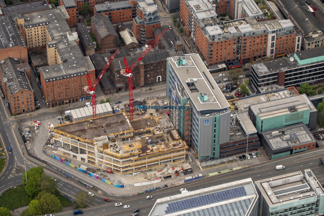 "Manchester aerial photo Cambridge Street 220425 21" stock image