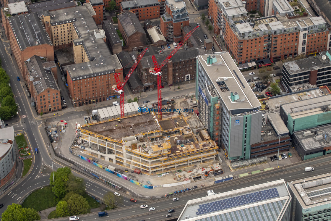 "Manchester aerial photo Cambridge Street 220425 21" stock image