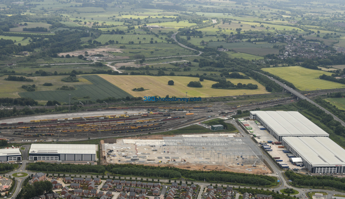 "Crewe aerial Basford 220302 35" stock image