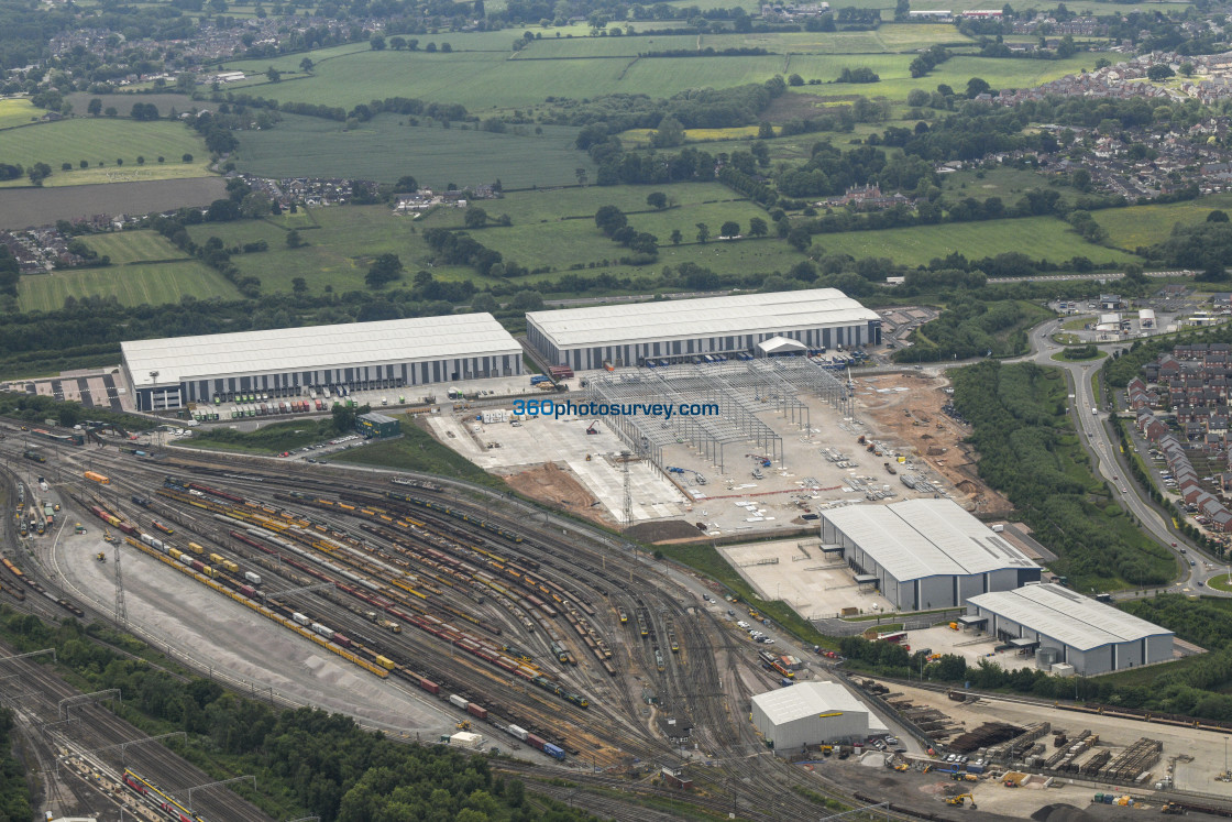 "Crewe aerial Basford 220302 35" stock image