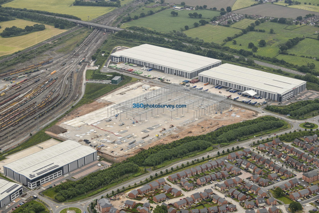 "Crewe aerial Basford 220302 35" stock image