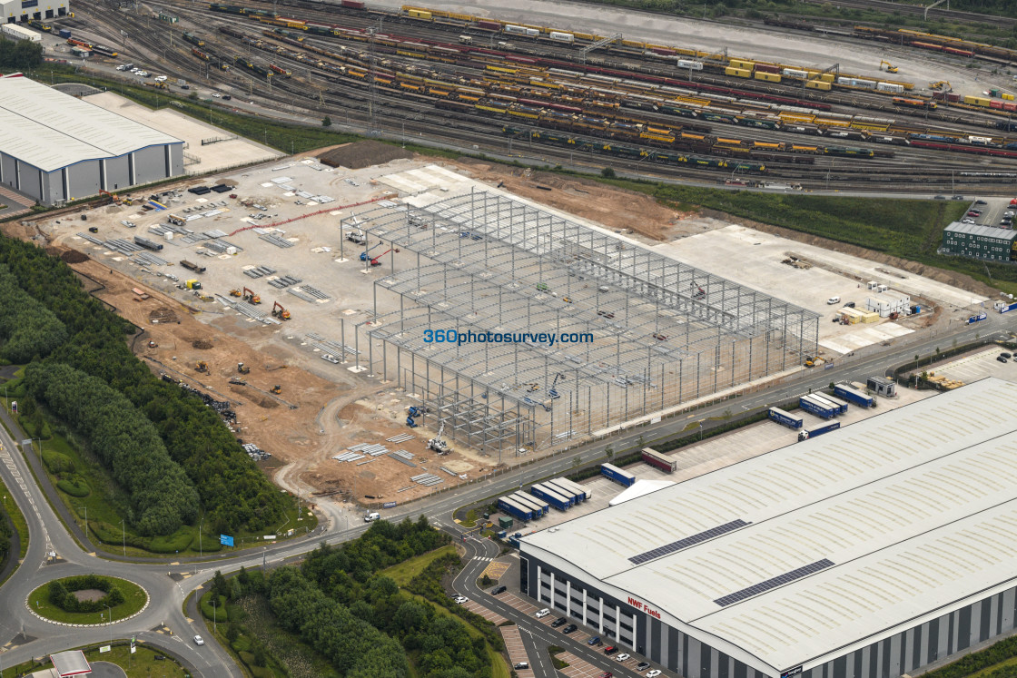 "Crewe aerial Basford 220302 35" stock image