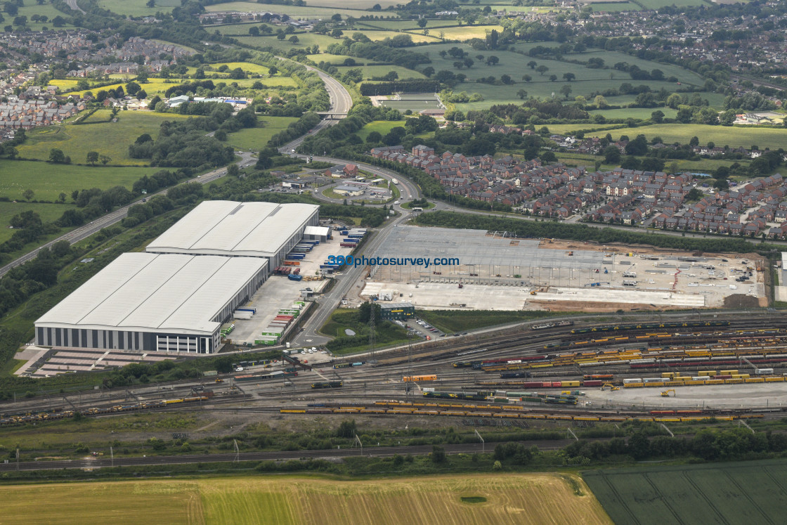 "Crewe aerial Basford 220302 35" stock image