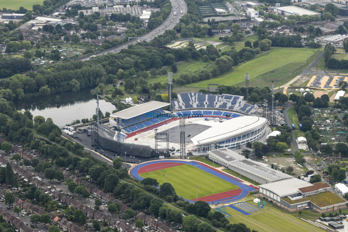 "Birmingham aerial Alexander Stadium 220602 41" stock image