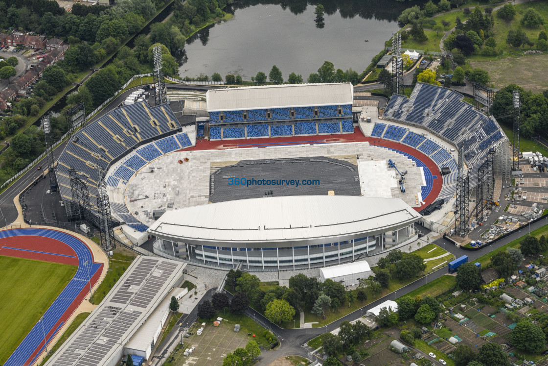 "Birmingham aerial Alexander Stadium 220602 41" stock image