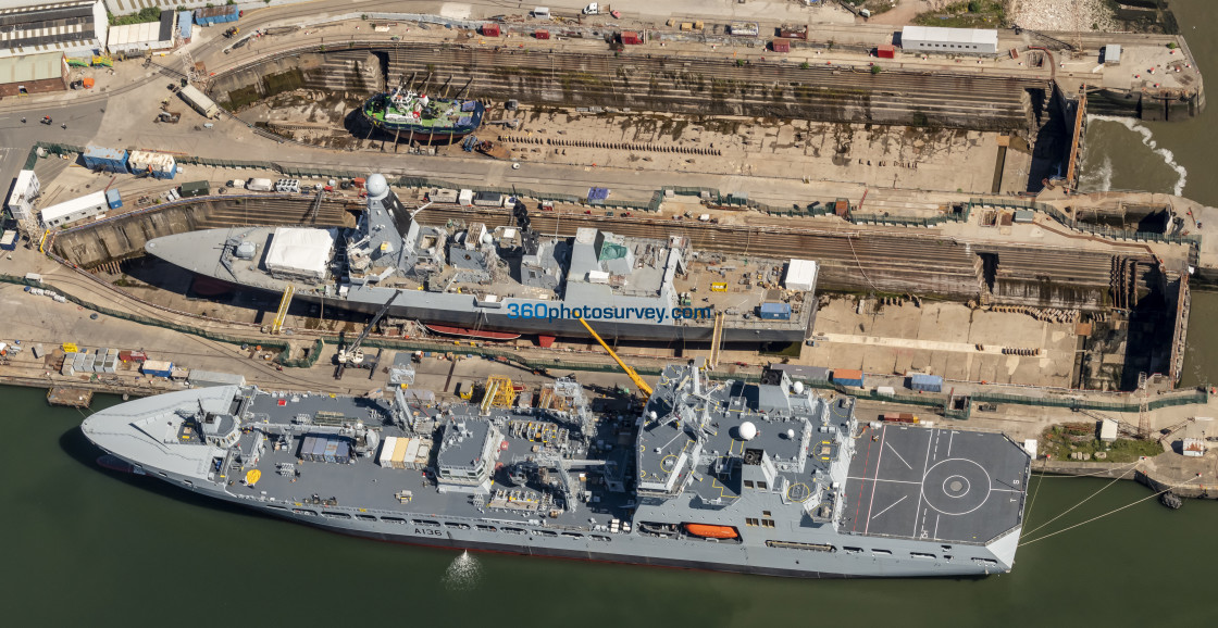 "Birkenhead aerial Cammell Laird 220622 3" stock image