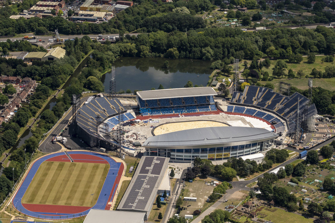 "Birmingham aerial Alexander Stadium 220622 56" stock image