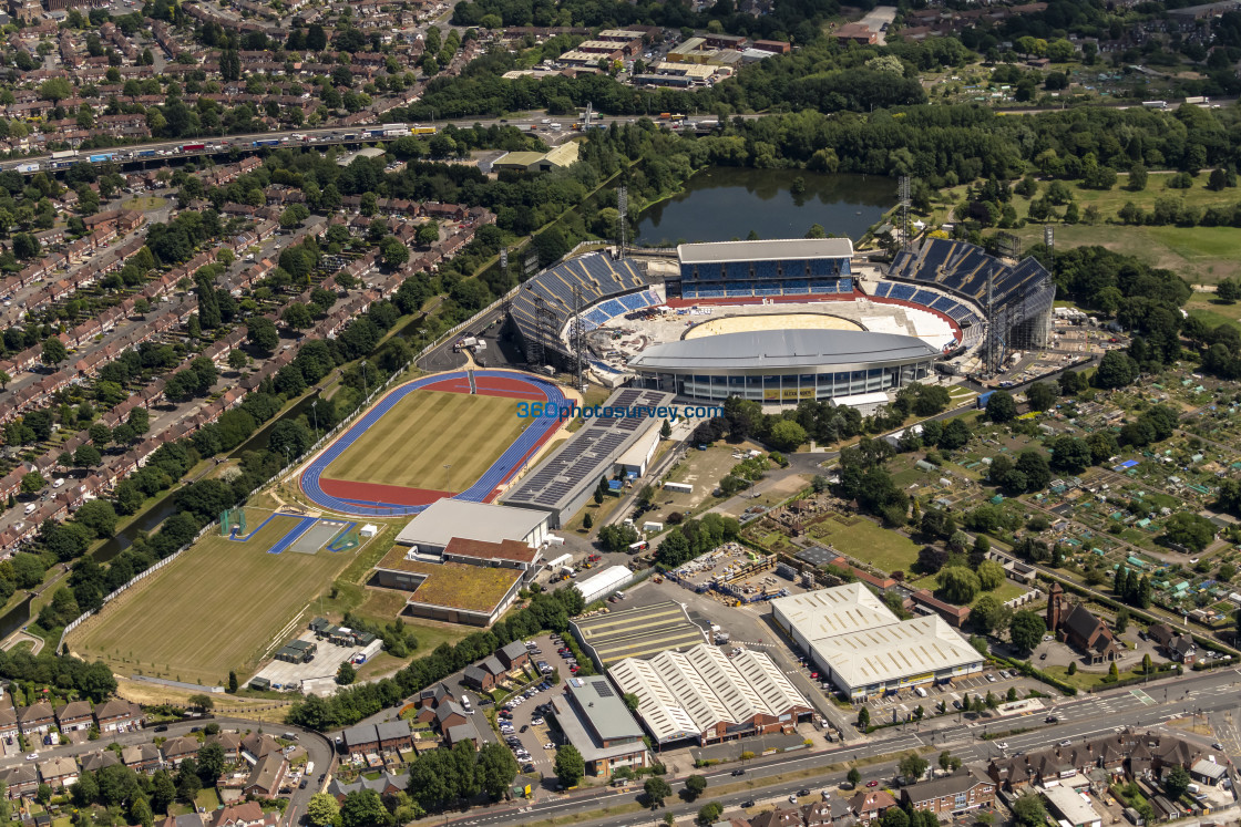 "Birmingham aerial Alexander Stadium 220622 56" by 360photosurvey.com - $37.04 "Birmingham aerial Alexander Stadium 220622 56" stock image