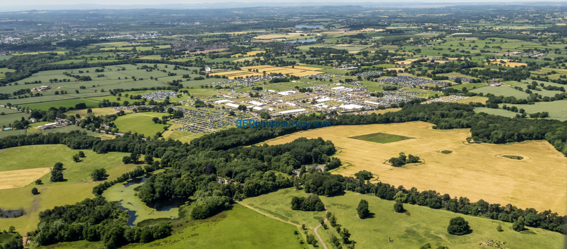 "Knutsford aerial Cheshire Show 220622 44c" stock image