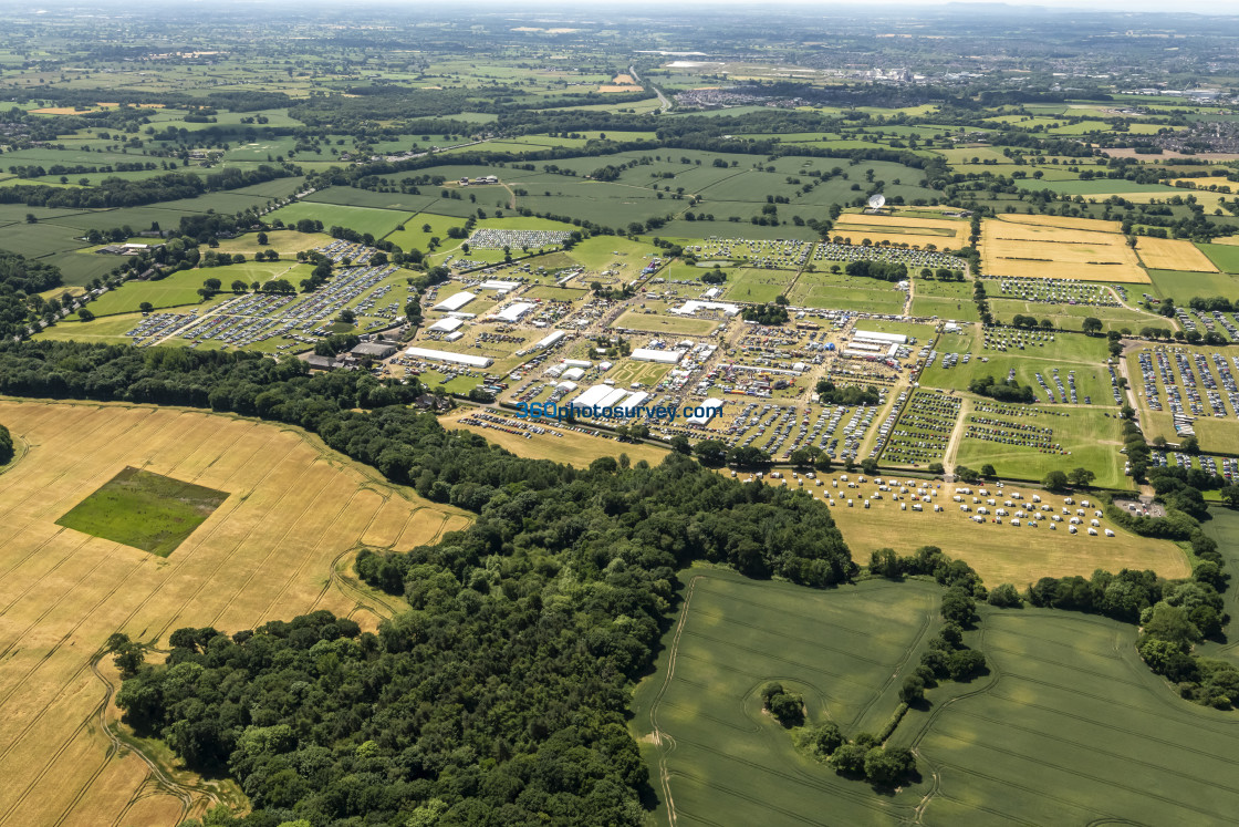 "Knutsford aerial Cheshire Show 220622 44c" stock image