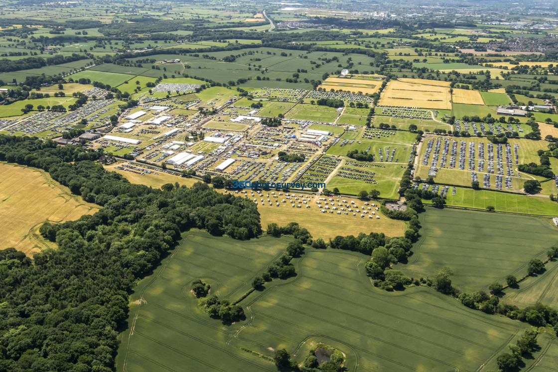 "Knutsford aerial Cheshire Show 220622 44c" stock image