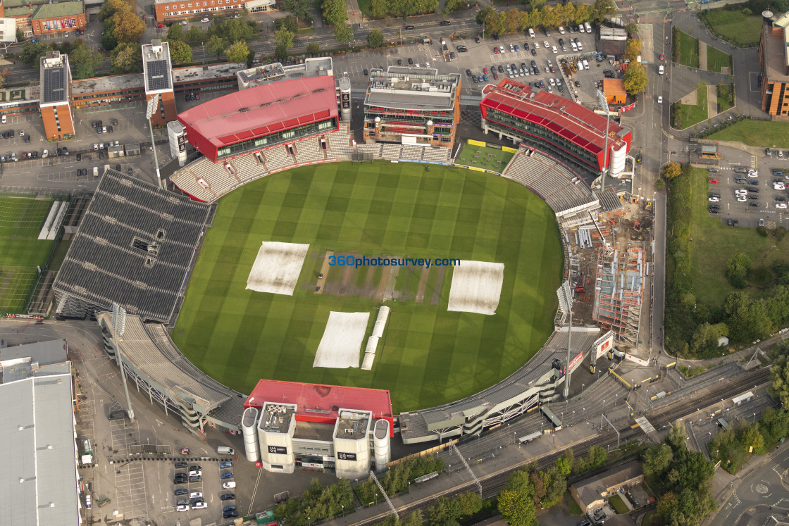 "Old Trafford Cricket ground aerial photo 220922" stock image