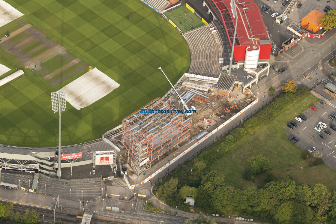 "Old Trafford Cricket ground aerial photo 220922" stock image