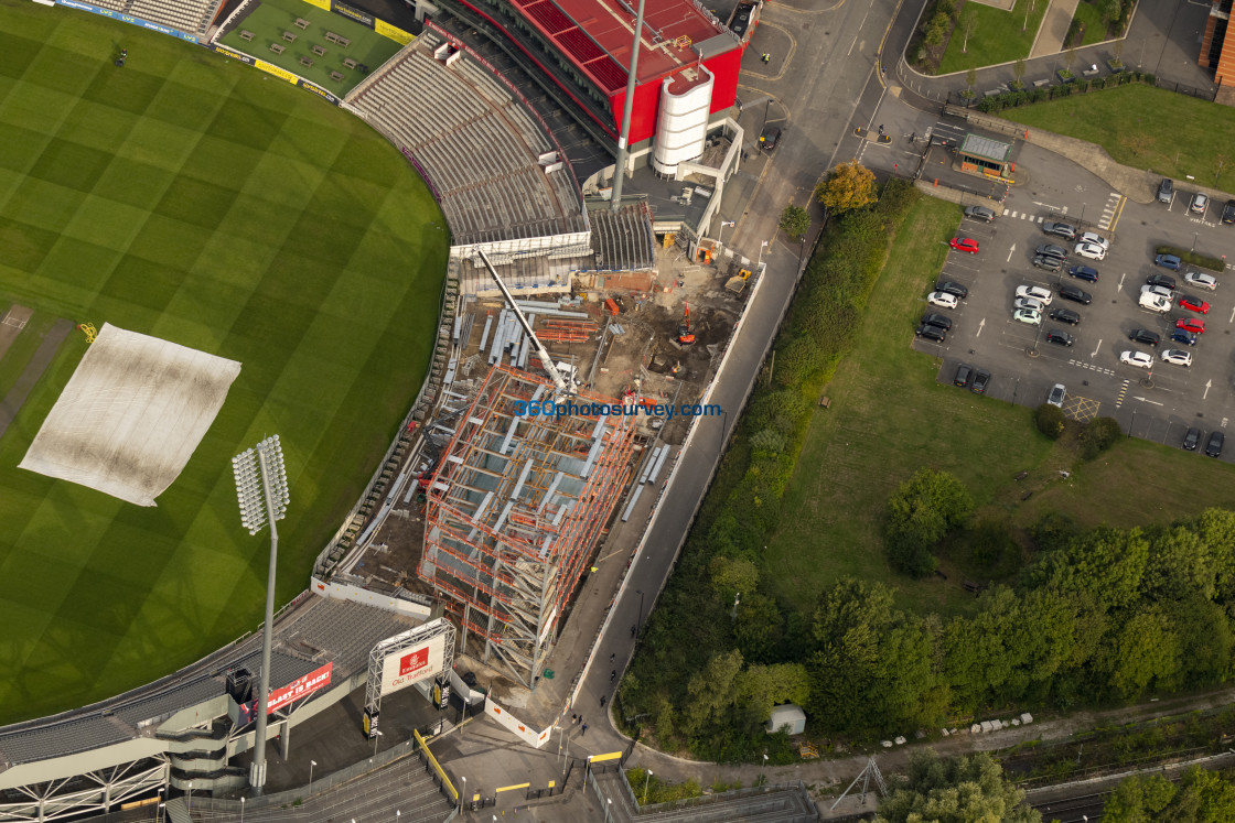 "Old Trafford Cricket ground aerial photo 220922" stock image