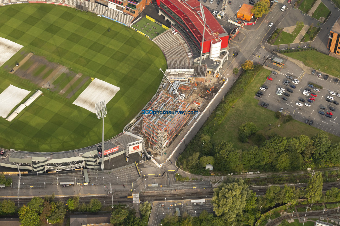 "Old Trafford Cricket ground aerial photo 220922" stock image