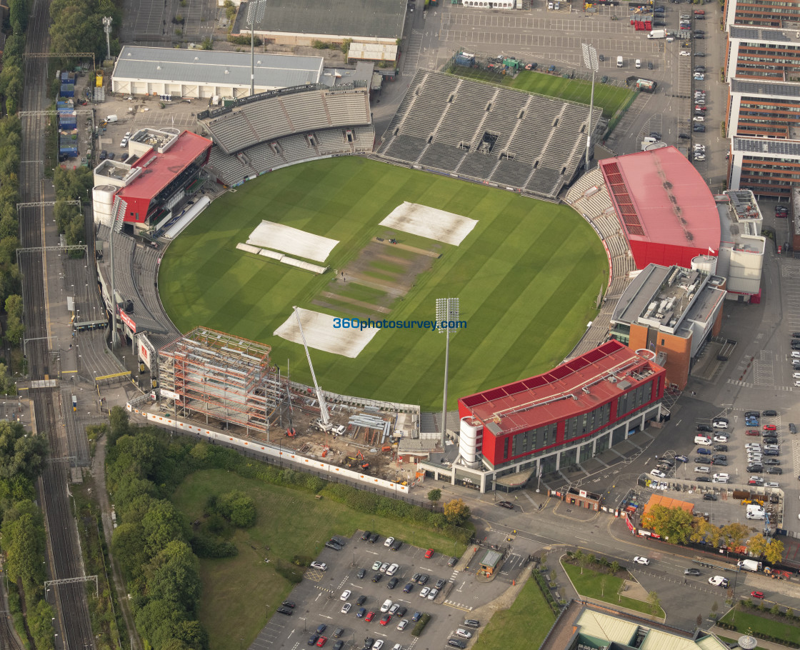 "Old Trafford Cricket ground aerial photo 220922" stock image