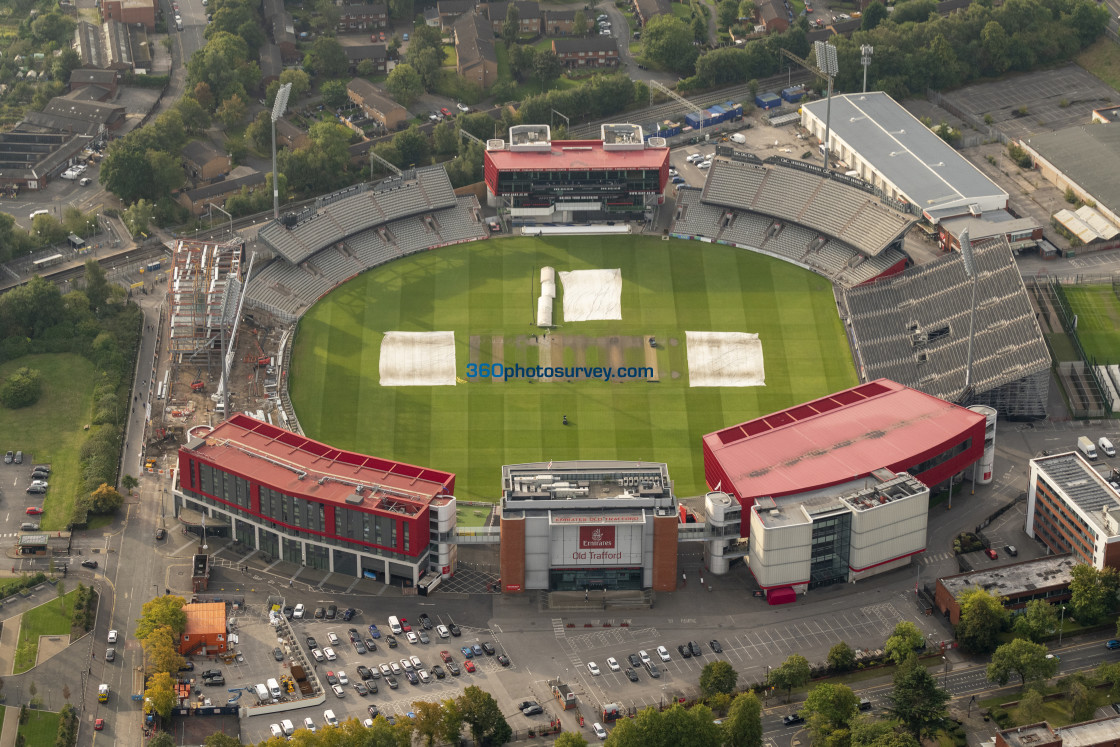 "Old Trafford Cricket ground aerial photo 220922" stock image