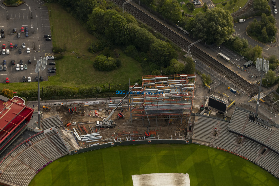 "Old Trafford Cricket ground aerial photo 220922" stock image