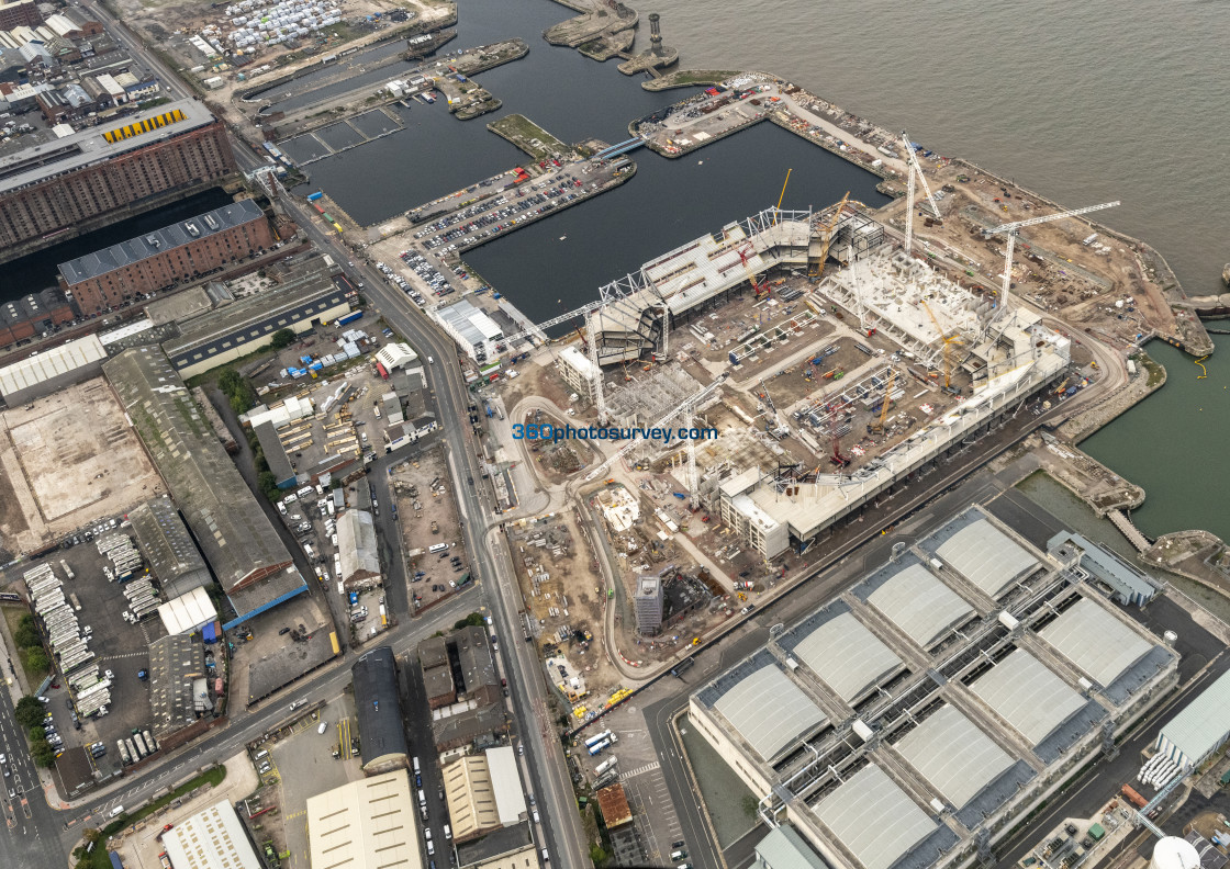 "Liverpool aerial Bramley Moor Dock 220922 6" stock image