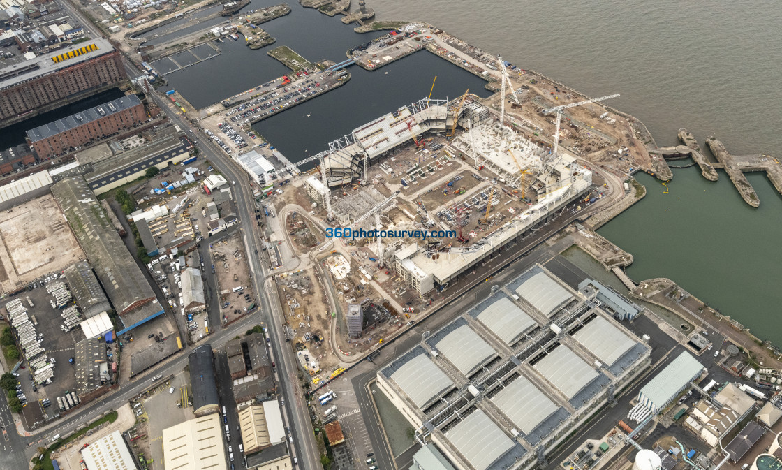 "Liverpool aerial Bramley Moor Dock 220922 6" stock image