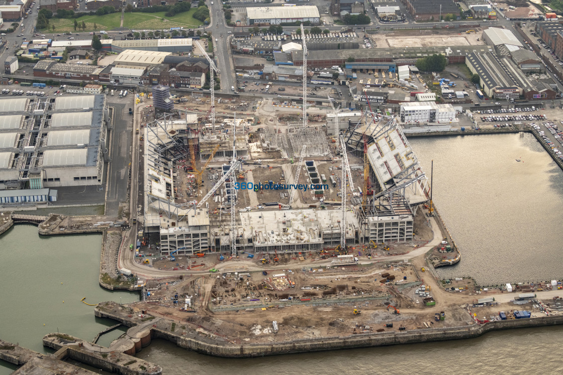 "Liverpool aerial Bramley Moor Dock 220922 6" stock image