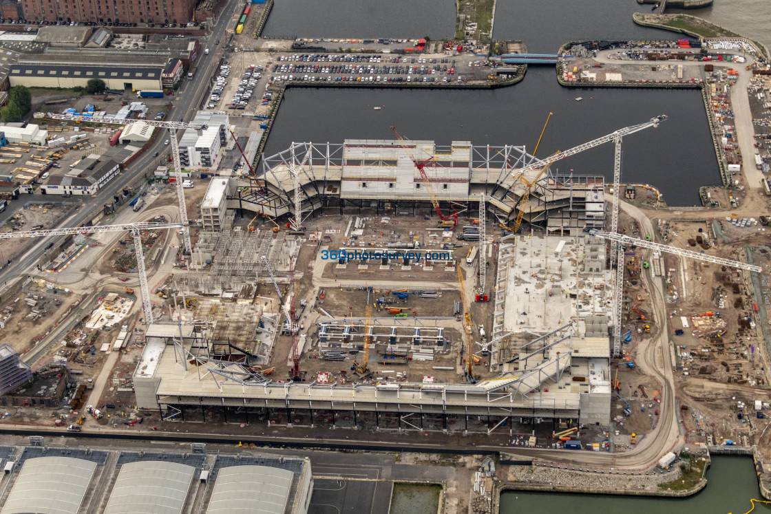 "Liverpool aerial Bramley Moor Dock 220922 6" stock image