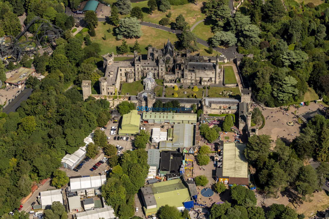 "Alton Towers aerial photo 220826 6" stock image