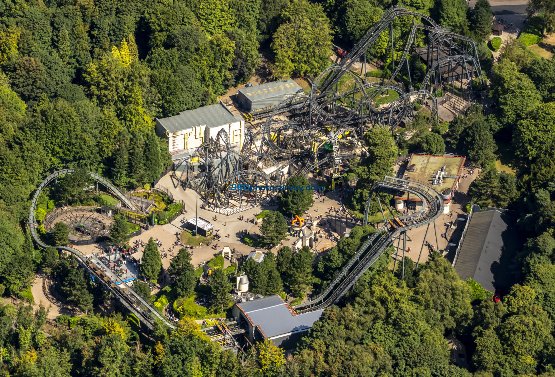 "Alton Towers aerial photo 220826 6" stock image