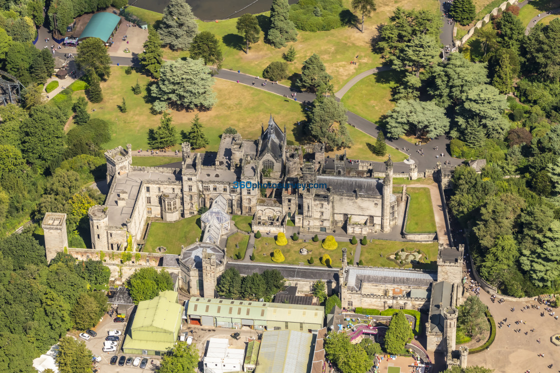 "Alton Towers aerial photo 220826 6" stock image