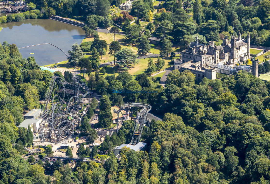 "Alton Towers aerial photo 220826 6" stock image