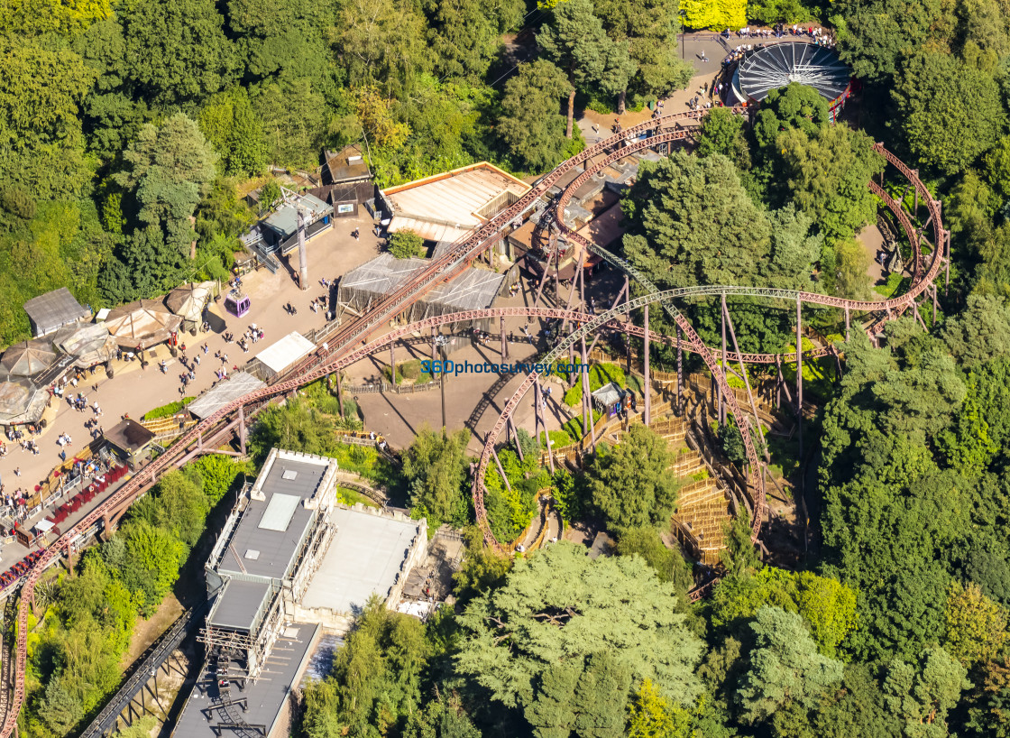 "Alton Towers aerial photo 220826 6" stock image