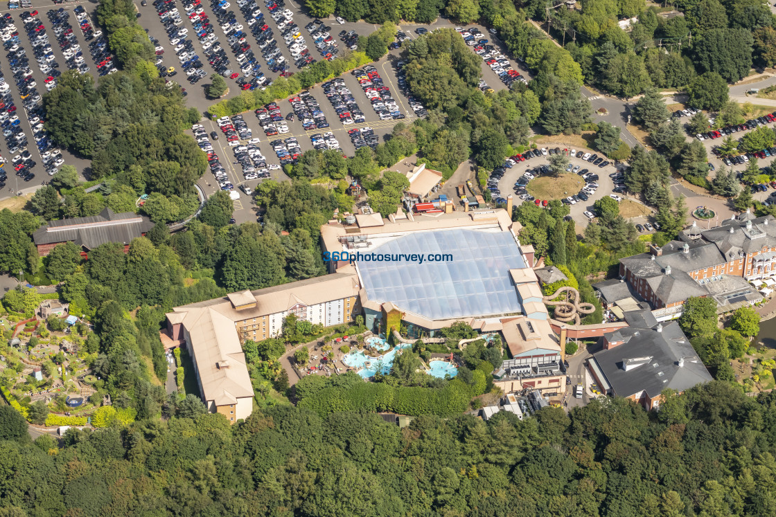 "Alton Towers aerial photo 220826 6" stock image