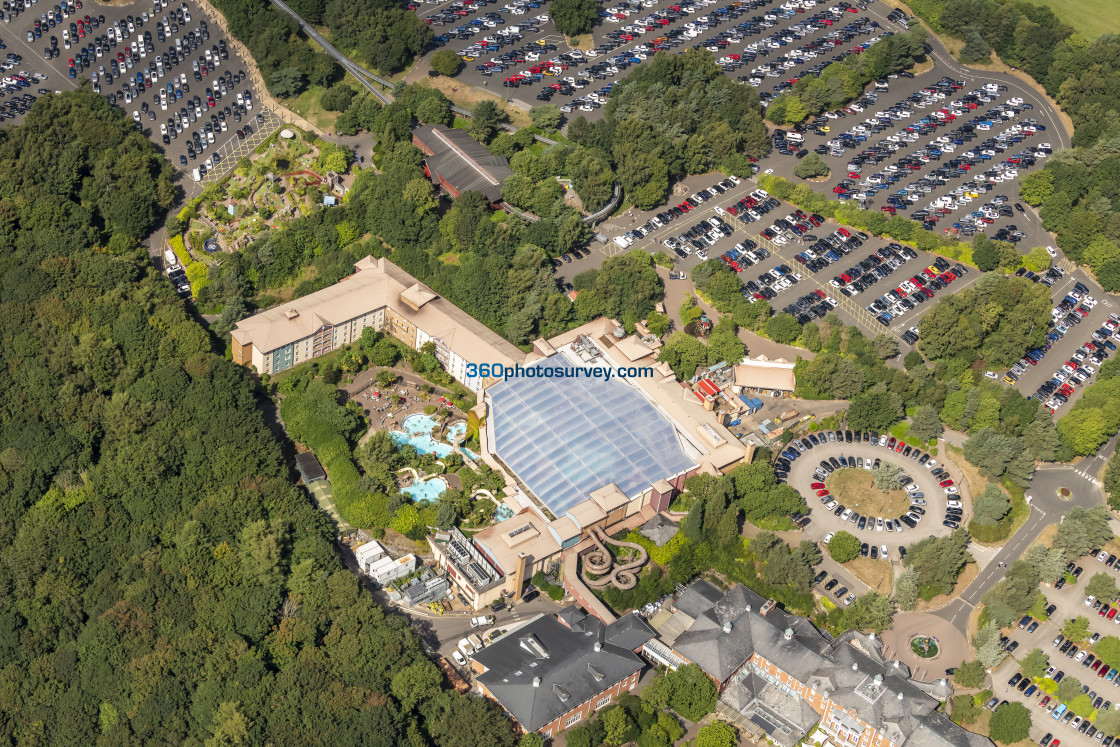 "Alton Towers aerial photo 220826 6" stock image