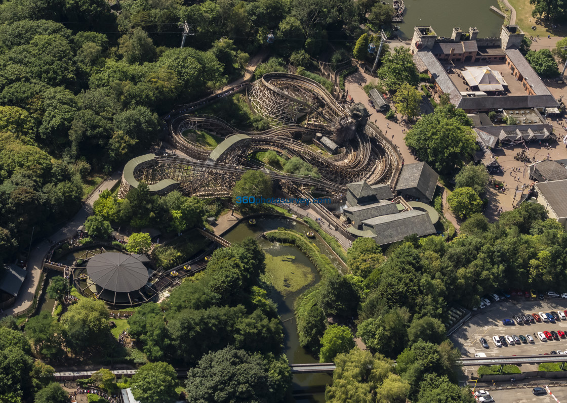 "Alton Towers aerial photo 220826 6" stock image