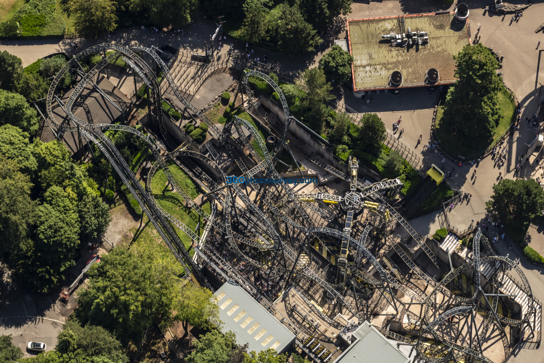 "Alton Towers aerial photo 220826 6" stock image