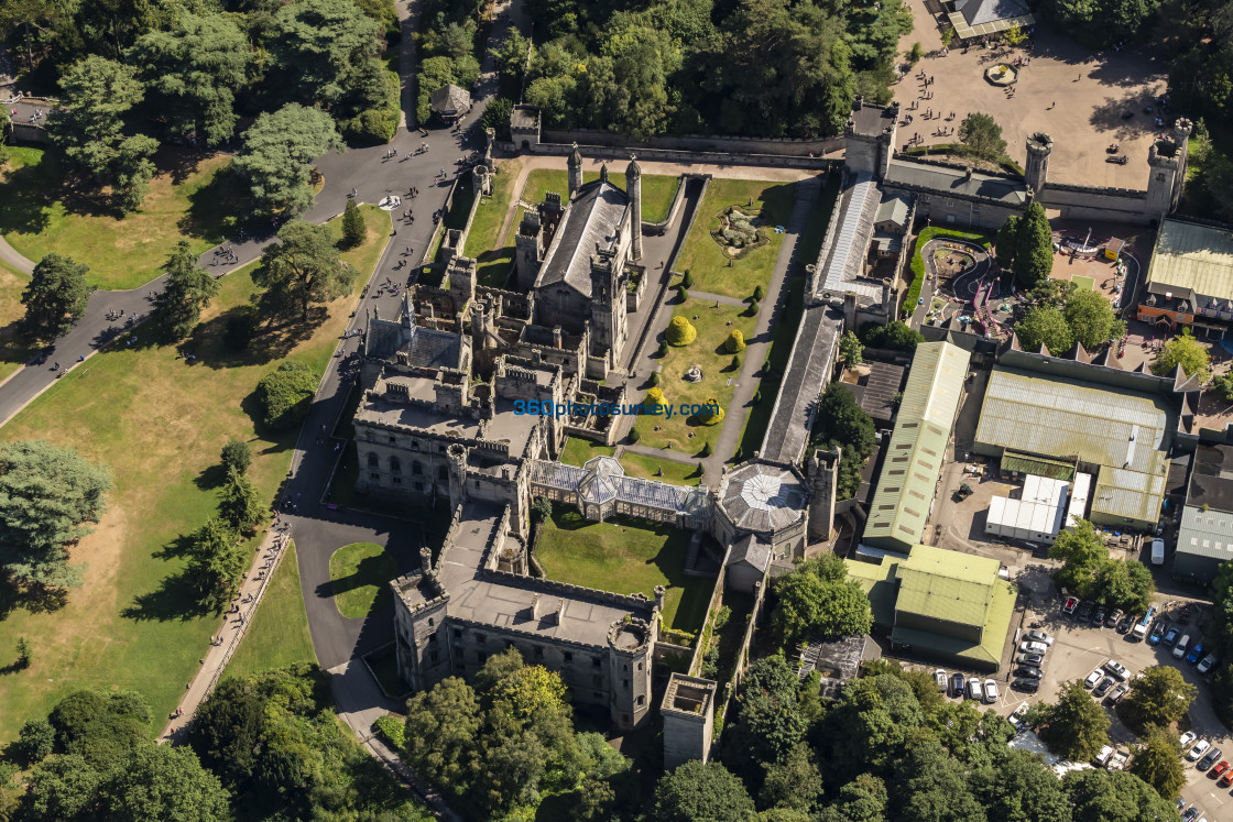 "Alton Towers aerial photo 220826 6" stock image