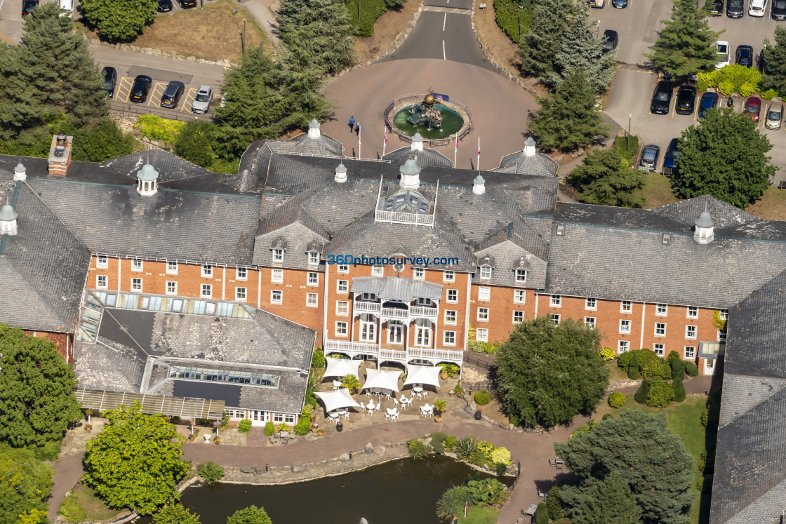 "Alton Towers aerial photo 220826 6" stock image