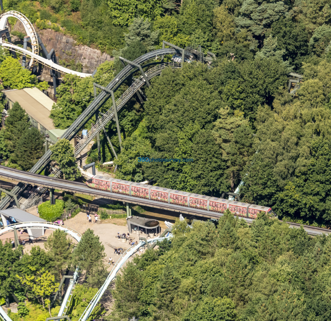 "Alton Towers aerial photo 220826 6" stock image