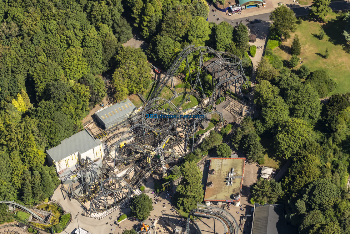 "Alton Towers aerial photo 220826 6" stock image