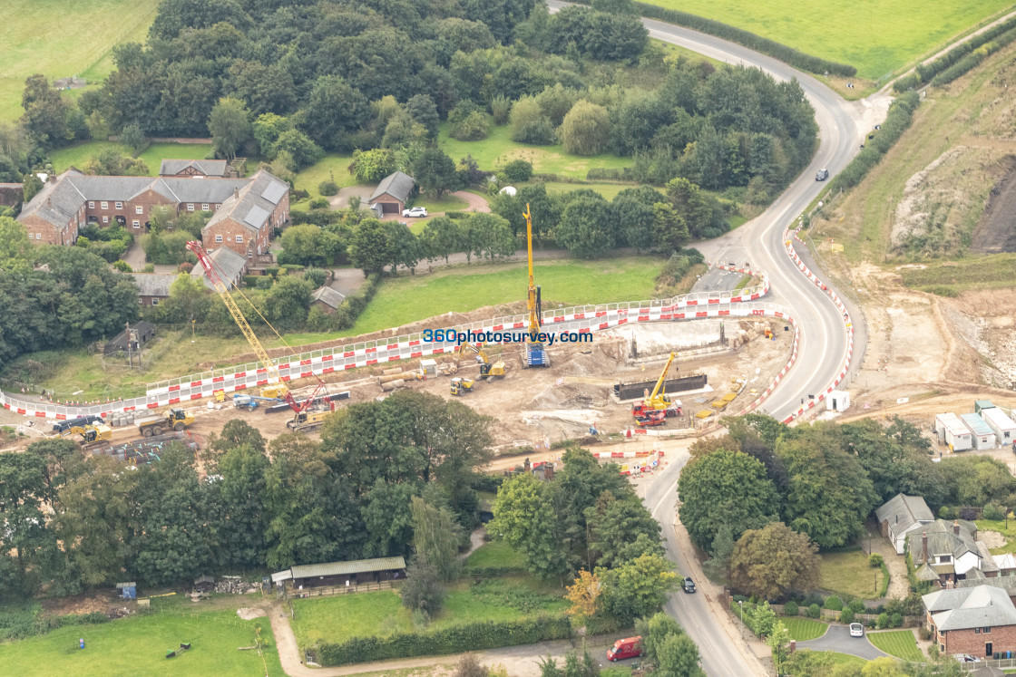 "Poulton aerial Windy Harbour to Skippool bypass 220922" stock image