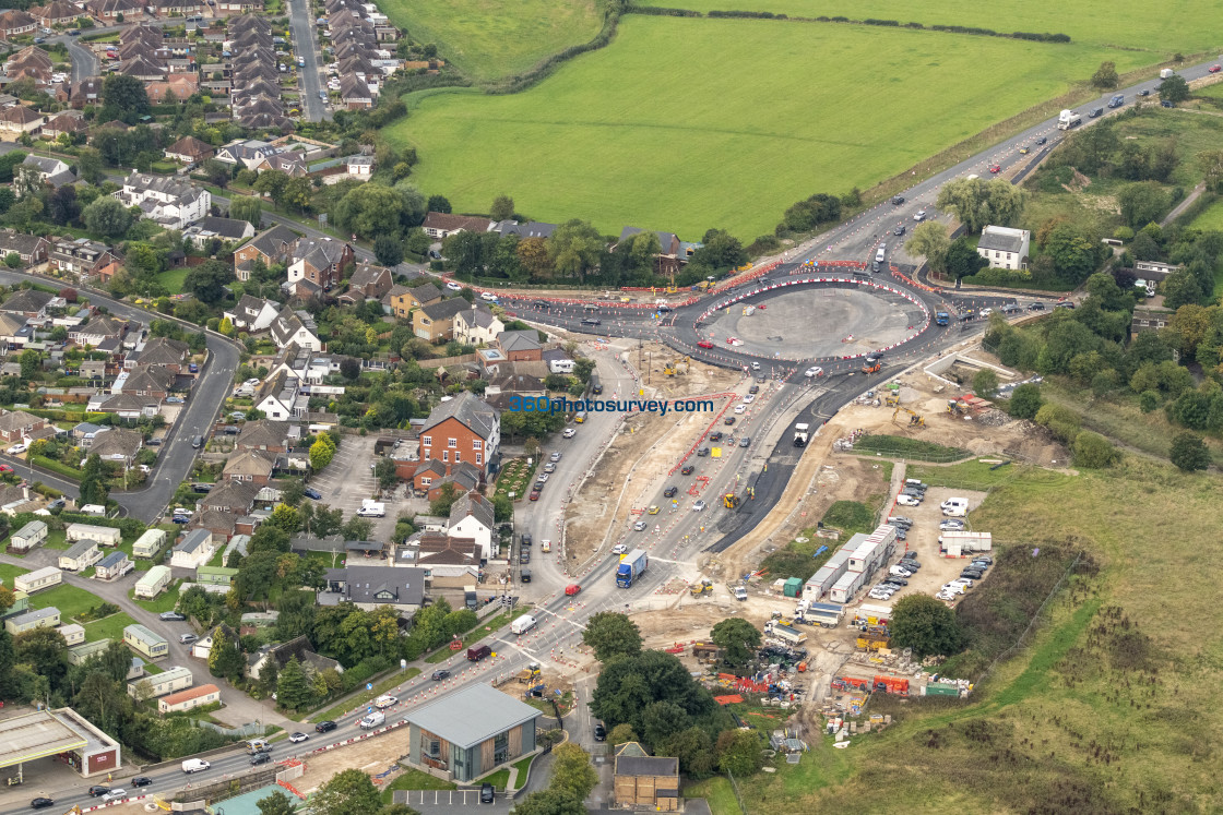 "Poulton aerial Windy Harbour to Skippool bypass 220922" stock image